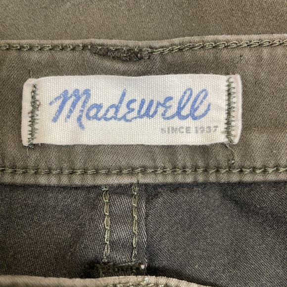 Madewell Olive Army Green Cropped Skinny Ankle - Picture 10 of 15